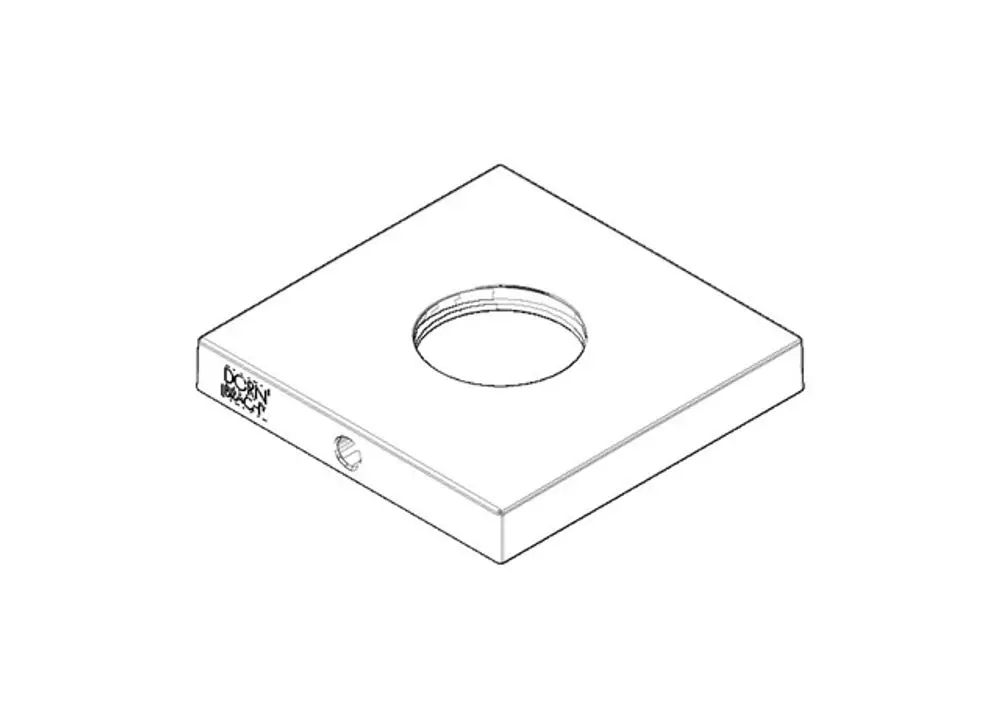 DORNBRACHT Rosette ERSATZTEILE 092778003 55 x 55 x 8,5 x D. 24 mm Chrom, 092778003-00 Galeriebild 1